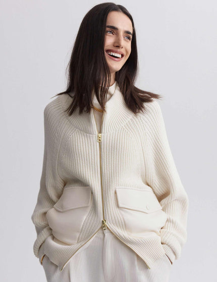 Varley Tessa Knit Jacket - Egretimage4- The Sports Edit