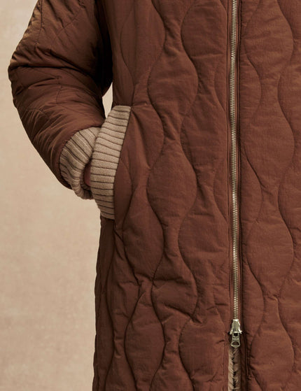 Varley Theia Reversible Coat - Light Taupe/Cocoa Dustimages8- The Sports Edit