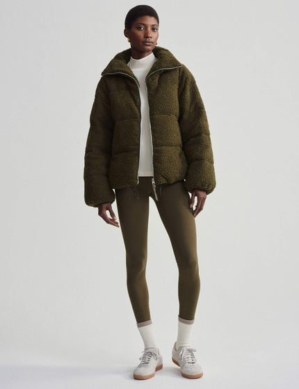 Varley Wilkins Sherpa Puffer Jacket - Dark Oliveimage6- The Sports Edit