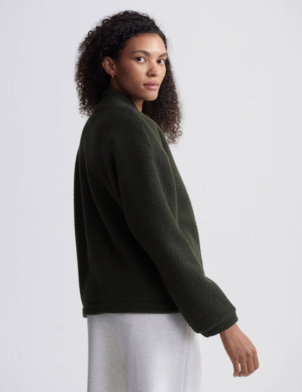 Varley Willmont Patch Pocket Fleece - Dark Resin Greenimage3- The Sports Edit