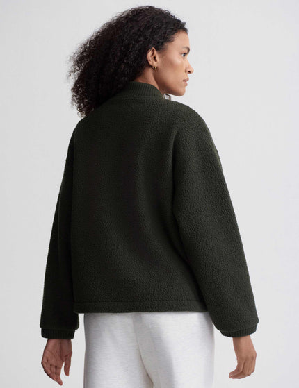 Varley Willmont Patch Pocket Fleece - Dark Resin Greenimage4- The Sports Edit