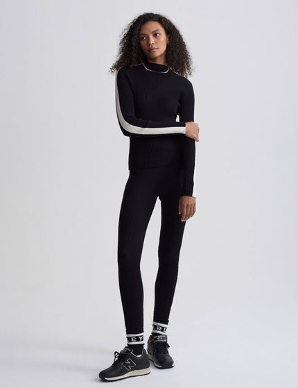 Varley Wilshire Mock Neck Knit - Blackimage4- The Sports Edit