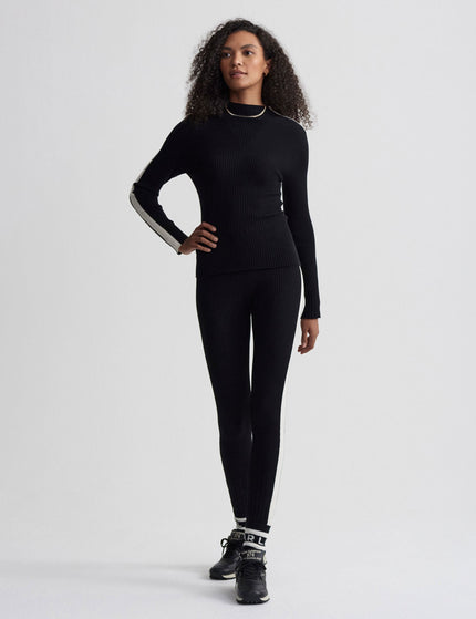 Varley Wilshire Mock Neck Knit - Blackimage5- The Sports Edit