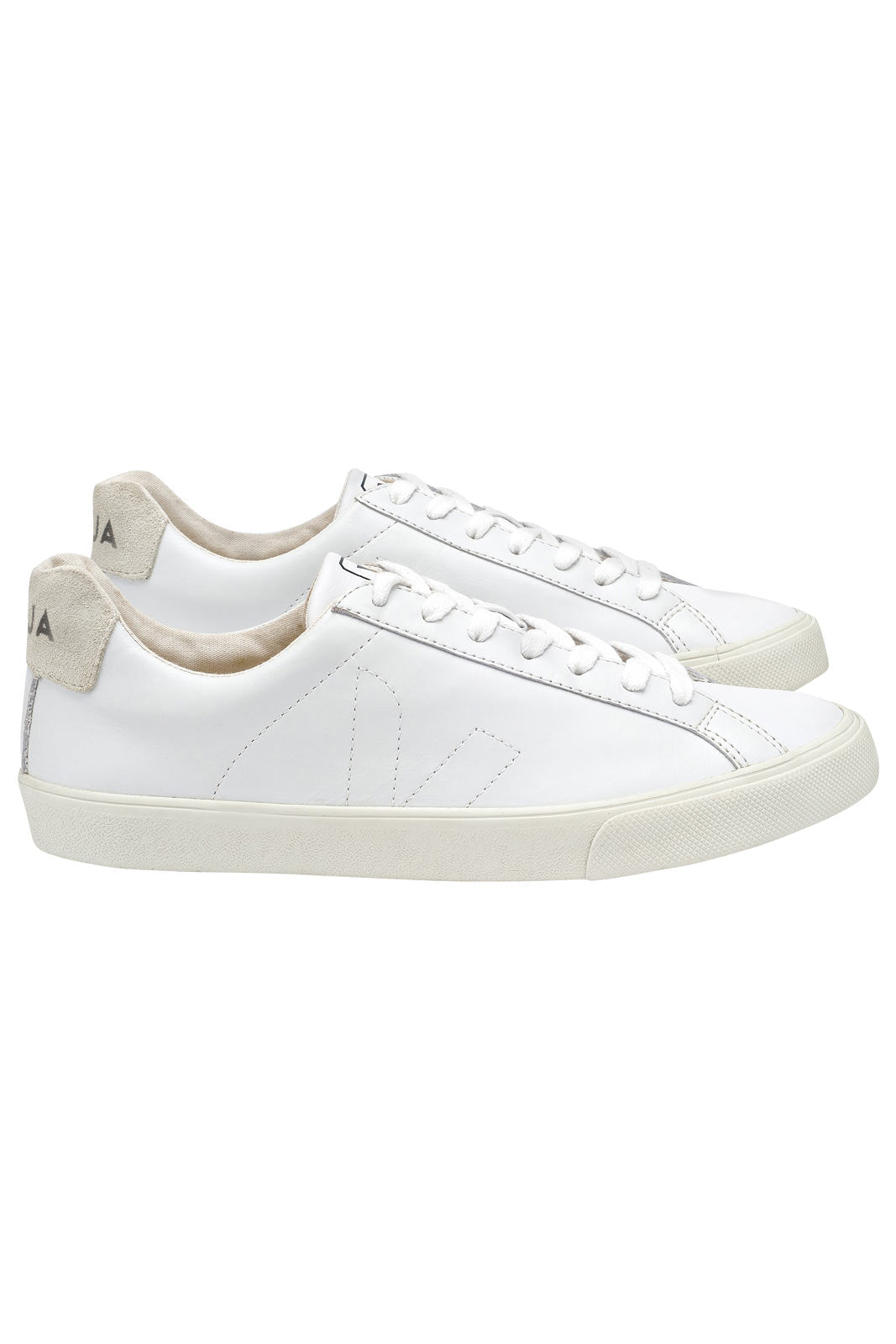 【送料&関税込】Veja esplar White Sneakers With Contrasting Veja | Esplar Leather Trainers - White | The Sports Edit