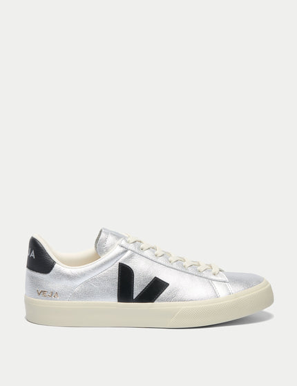 Veja Campo Leather - Silver Blackimages1- The Sports Edit