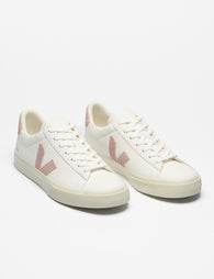 VEJA Campo White Matcha Women's Trainers | The Sports Edit