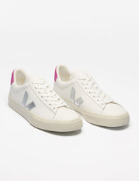 Veja Campo Leather - White Silver Ultravioletimage2- The Sports Edit