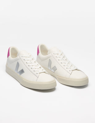 Campo Leather - White Silver Ultraviolet