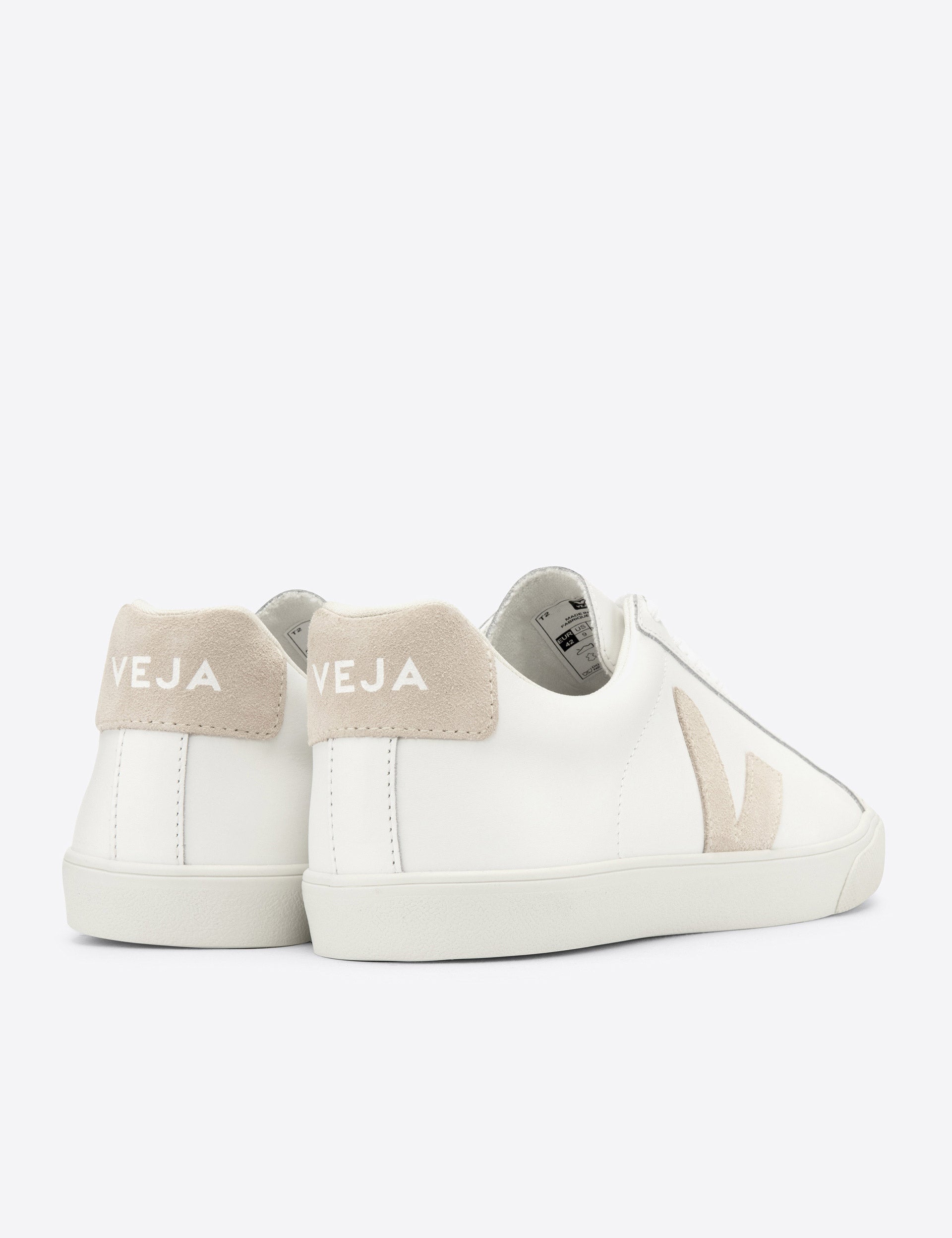 Veja | Esplar Leather Trainers - Extra-White Sable | The