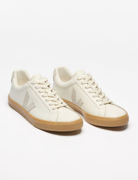 VEJA★ESPLAR★WHITE SABLE Veja | Esplar Leather Trainers - Extra-White Sable | The