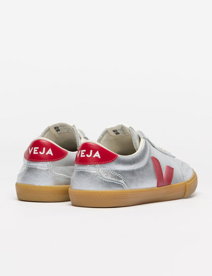 Veja Volley Leather - Silver Pepperimage4- The Sports Edit