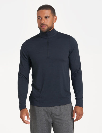 Vuori Ease Performance 1/2 Zip - Ink Heatherimage1- The Sports Edit