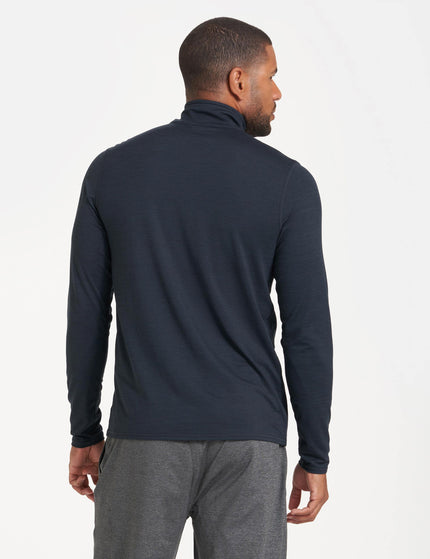 Vuori Ease Performance 1/2 Zip - Ink Heatherimage2- The Sports Edit