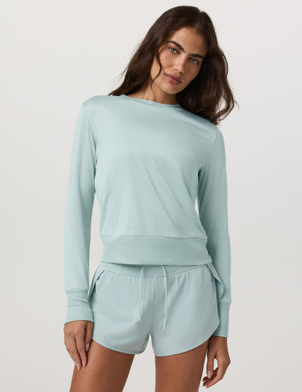 Vuori Daydream Crew - Spearmint Heatherimage1- The Sports Edit