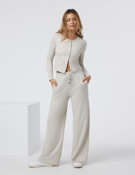 Vuori Halo Essential Wideleg - Ecru Heatherimages5- The Sports Edit