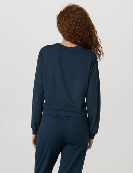 Vuori Halo Modern Crew - Blue Coast Heatherimages2- The Sports Edit