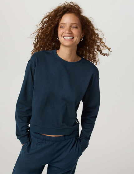 Vuori Halo Modern Crew - Blue Coast Heatherimages1- The Sports Edit