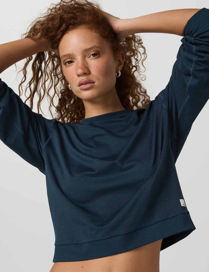 Vuori Halo Modern Crew - Blue Coast Heatherimages4- The Sports Edit