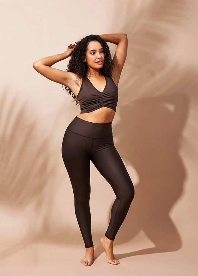 Absolute High-Waisted Pockets Leggings - Reflective Black Camo - Rise