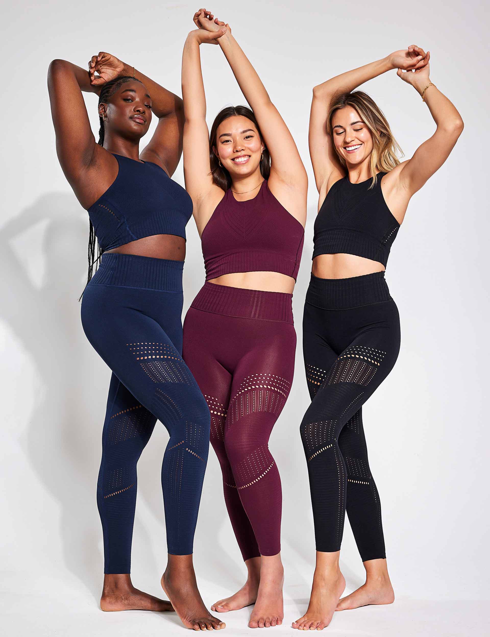 Seamless Knitted Yoga Wear Women's Sports Bra Vest Leggings Set