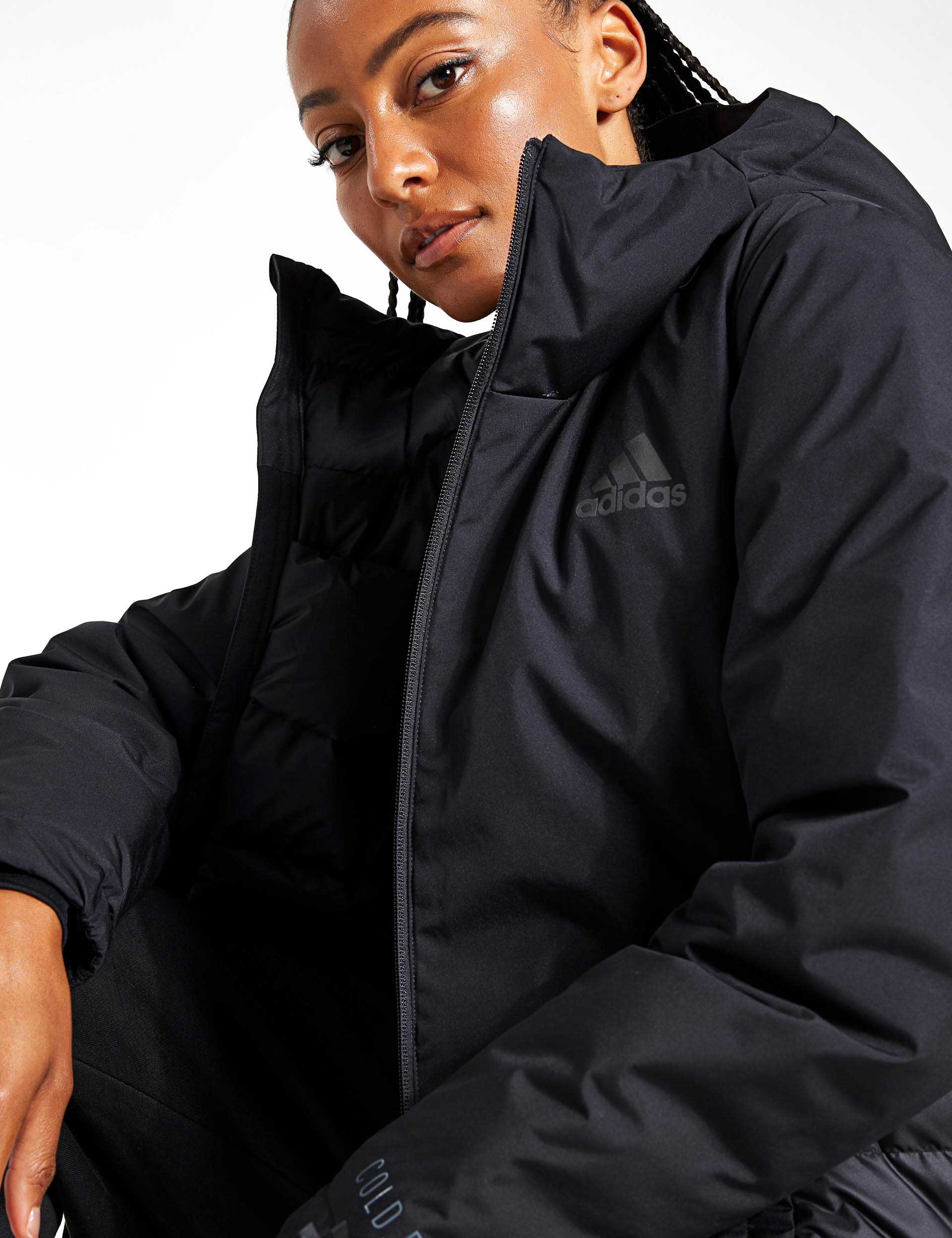 | Sports Edit Black adidas Jacket COLD.RDY | - The Traveer