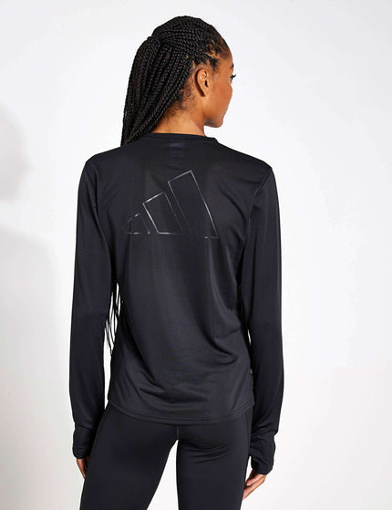 adidas Run Icons Running Long-Sleeve Top - Blackimage2- The Sports Edit