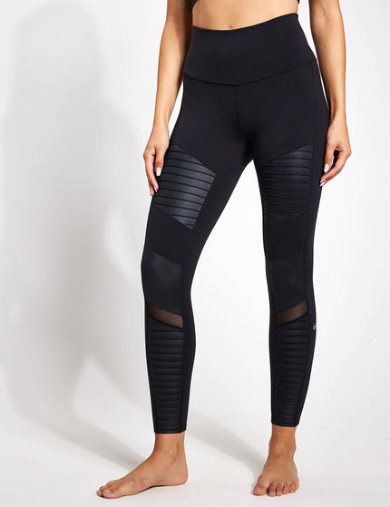 Alo Yoga 7/8 High Waisted Moto Legging - Black/Glossyimage1- The Sports Edit