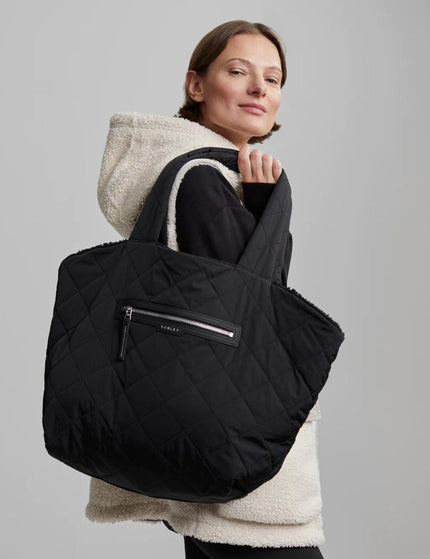 Varley Amos Reversible Quilt Tote - Blackimage3- The Sports Edit