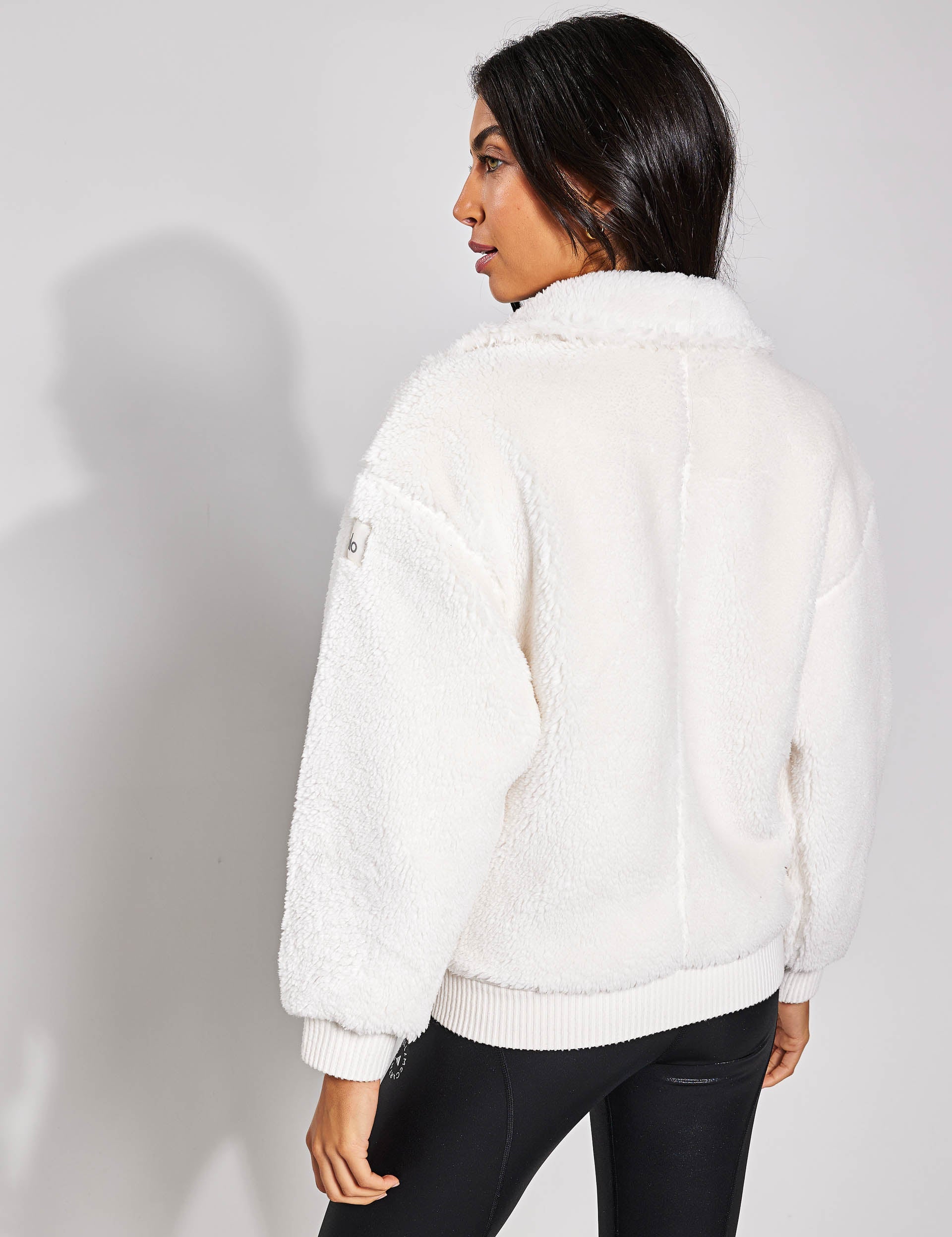 Sherpa Varsity Jacket - Ivory