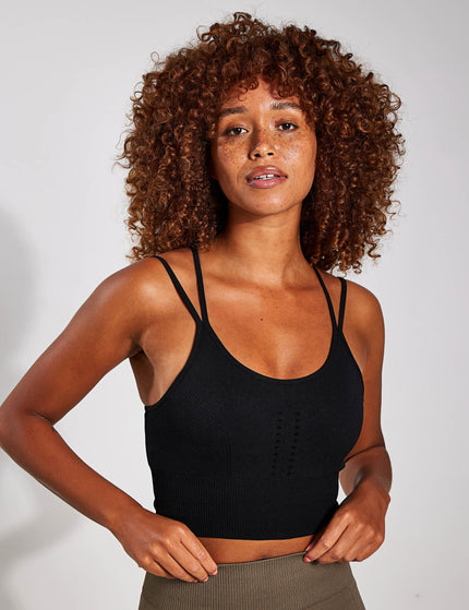 BORN India Seamless Bra - Blackimage2- The Sports Edit