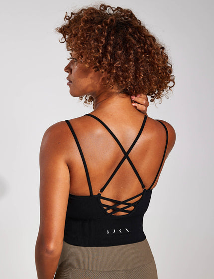 BORN India Seamless Bra - Blackimage1- The Sports Edit