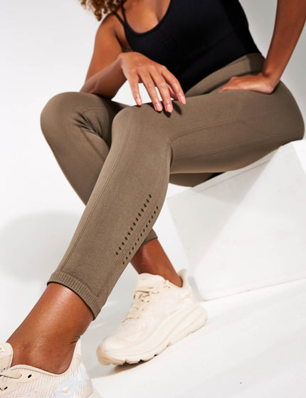 BORN India Seamless Legging - Walnutimage4- The Sports Edit