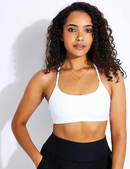 Beyond Yoga Spacedye Slim Racerback Bra - Cloud Whiteimages1- The Sports Edit