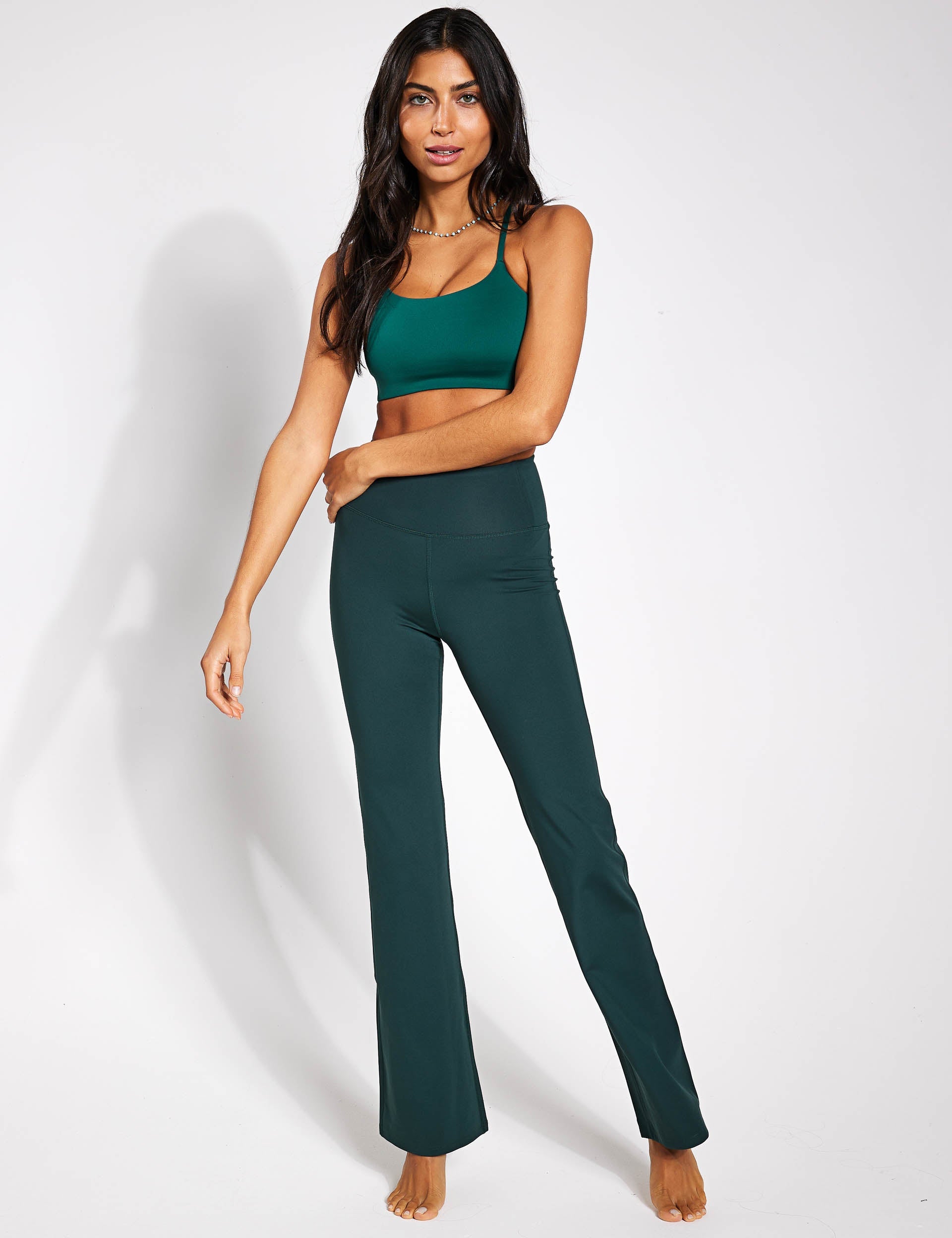 Girlfriend Collective, Flare Legging - Moss