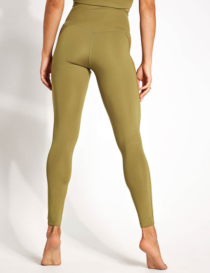 Girlfriend Collective Compressive High Waisted Legging - Artichokeimage2- The Sports Edit