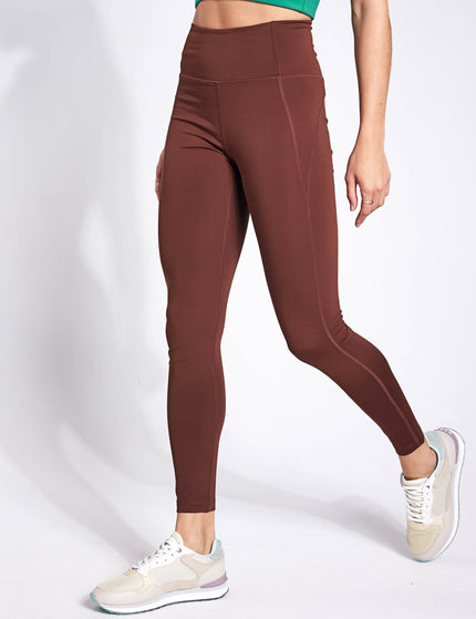 Girlfriend Collective Compressive High Waisted Legging - Earthimage4- The Sports Edit