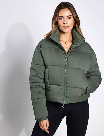 Girlfriend Collective Cropped Puffer - Thymeimage1- The Sports Edit