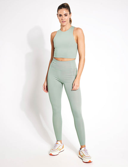 Girlfriend Collective Compressive High Waisted Legging - Agaveimage3- The Sports Edit