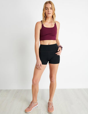 High Waisted Run Short - Black