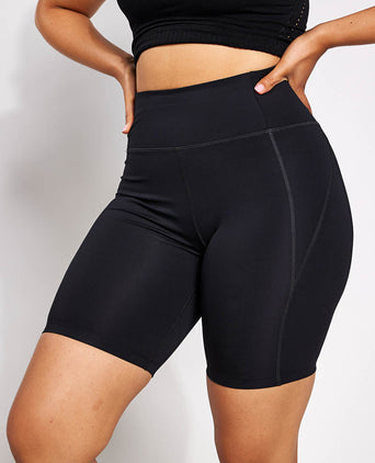 High Waisted Bike Short - Black