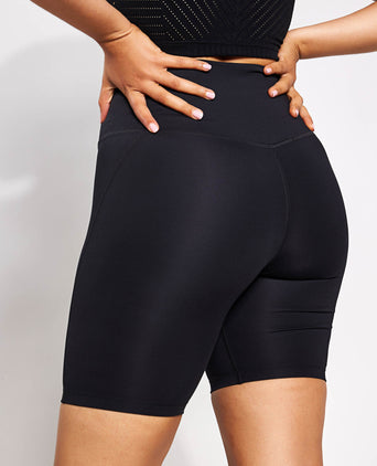 High Waisted Bike Short - Black