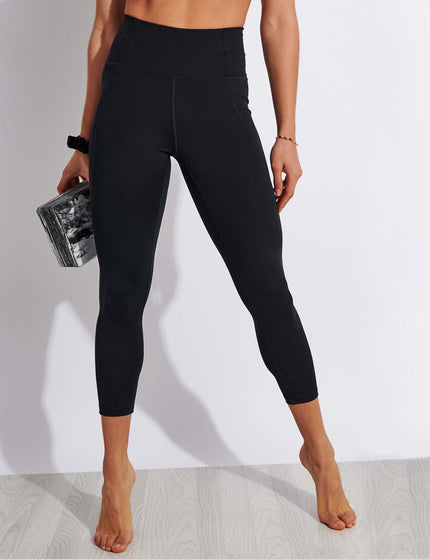 Girlfriend Collective Compressive High Waisted 7/8 Legging - Blackimage1- The Sports Edit