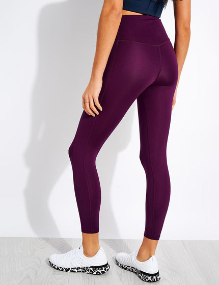 Girlfriend Collective High Waisted 7/8 Pocket Legging - Plumimage2- The Sports Edit