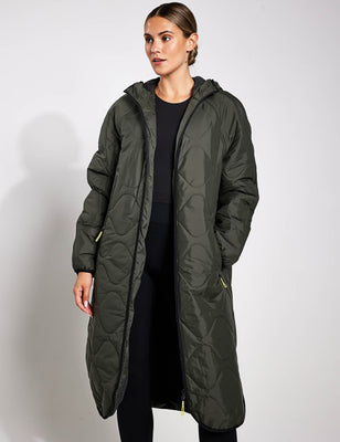 Stormwear Fleece Lined Longline Parka - Dark Olive