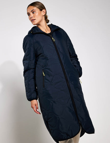 Goodmove Stormwear Fleece Lined Longline Parka - Midnight Navyimage3- The Sports Edit