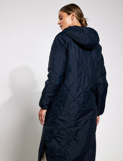 Goodmove Stormwear Fleece Lined Longline Parka - Midnight Navyimage4- The Sports Edit