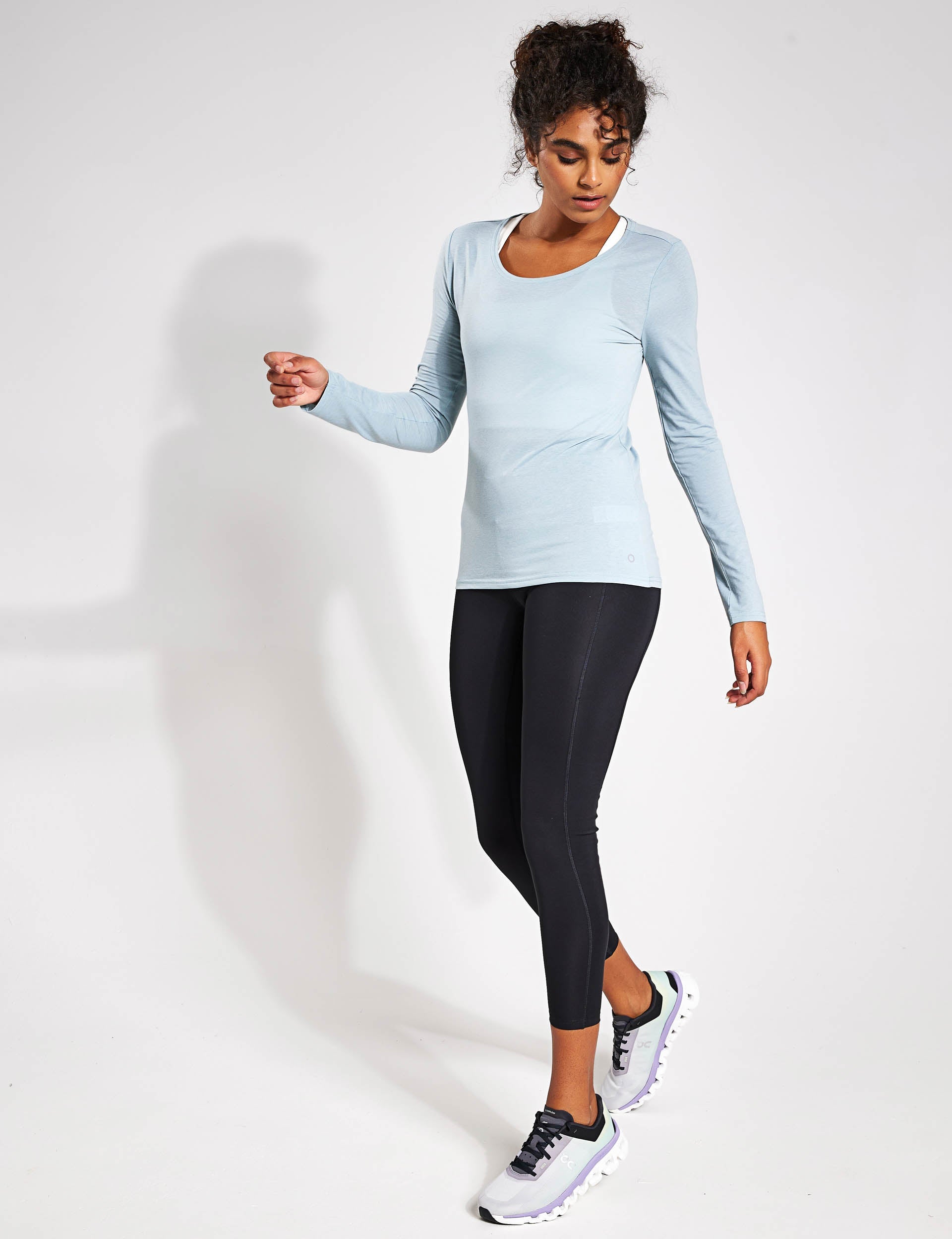 Ruched yoga hot sale top