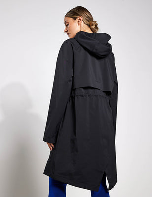 Stormwear™ Waterproof Hooded Longline Parka - Black