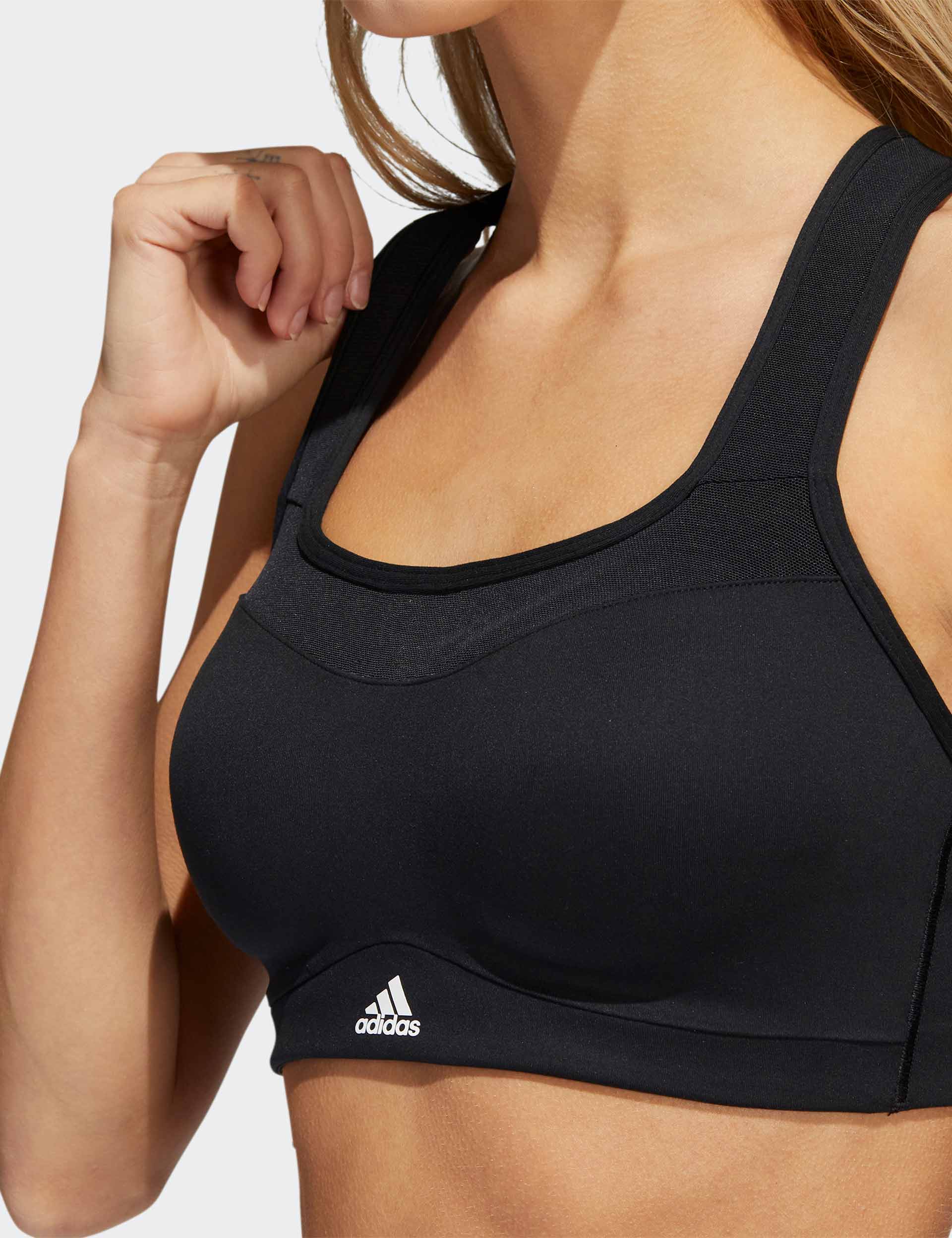 adidas TLRD Impact Luxe High-Support Zip Bra - Black | adidas Canada