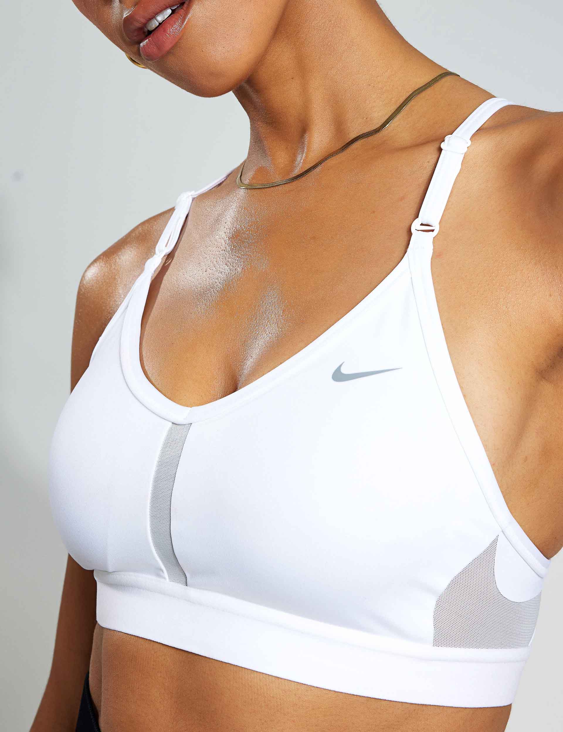 Nike Dri Fit 44C Bold Bra Training Workout Top White Sports MSRP $75  BQ4127-100 on eBid United States